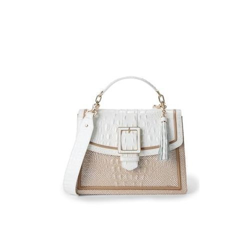 Stylish Strap Satchel Crossbody Bag Designer Bag Card Case Trendy Triple Zip P